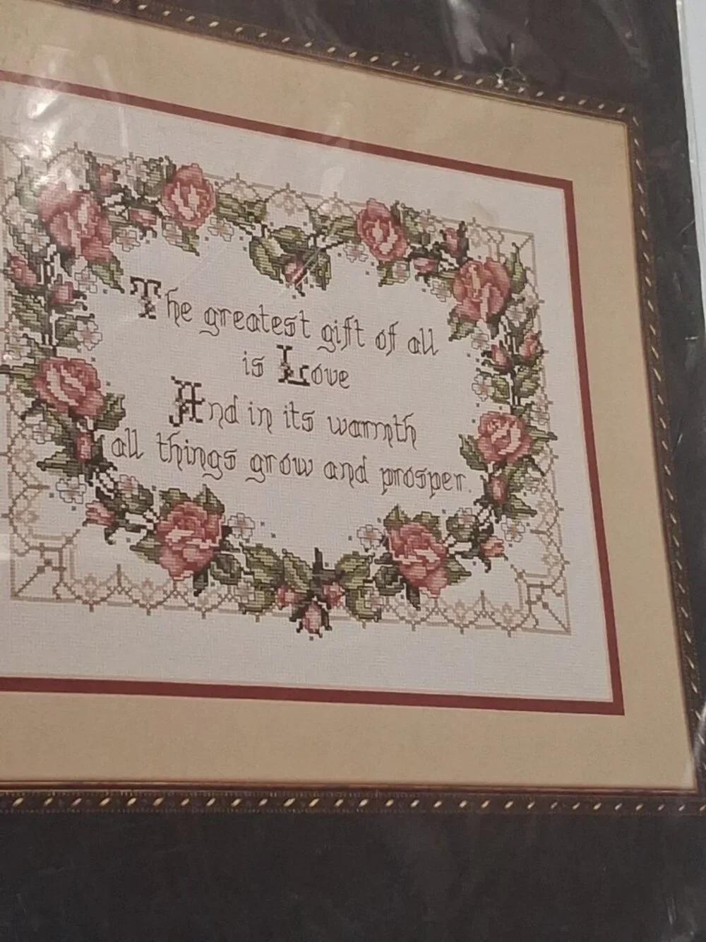 Vtg Bucilla Counted Cross Stitch Kit 40476 THE GREATEST GIFT 11